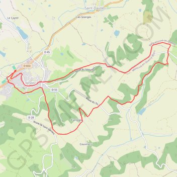 Itinéraire De Montcuq à la Chapelle de Saint-Génies, distance, dénivelé, altitude, carte, profil, trace GPS