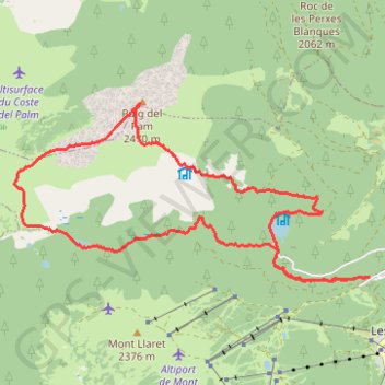 Itinéraire Puig del Pam en boucle par la Balmette, distance, dénivelé, altitude, carte, profil, trace GPS