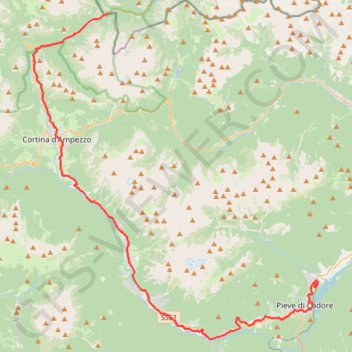 Itinéraire E1, distance, dénivelé, altitude, carte, profil, trace GPS