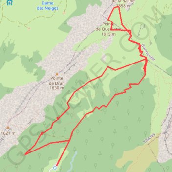 Itinéraire Col de buffaz, distance, dénivelé, altitude, carte, profil, trace GPS