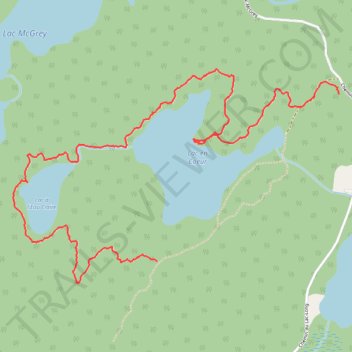 Itinéraire Sentiers du Lac en Cœur, distance, dénivelé, altitude, carte, profil, trace GPS