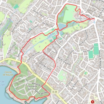 Itinéraire Sur les pas des Moines de l'Abbaye Saint-Etienne - Vaux-sur-Mer, distance, dénivelé, altitude, carte, profil, trace GPS
