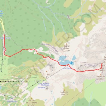 Itinéraire Les Vans, distance, dénivelé, altitude, carte, profil, trace GPS