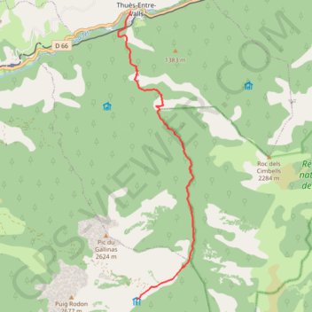 Itinéraire 1ère étape des gorges de Carança, distance, dénivelé, altitude, carte, profil, trace GPS