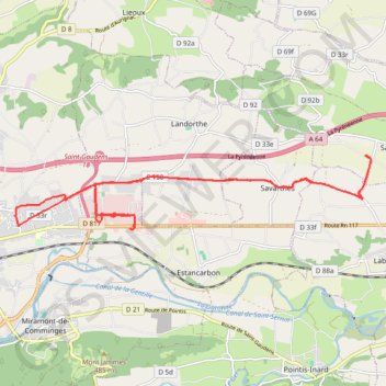 Itinéraire Saint Med - Saint Gau, distance, dénivelé, altitude, carte, profil, trace GPS