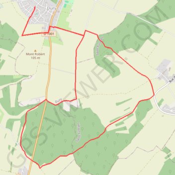 Itinéraire La belle épine - Dury, distance, dénivelé, altitude, carte, profil, trace GPS