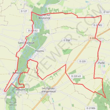 Itinéraire Paillé - WE potes, distance, dénivelé, altitude, carte, profil, trace GPS