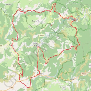 Itinéraire --Nant--Trail des Hospitaliers, distance, dénivelé, altitude, carte, profil, trace GPS