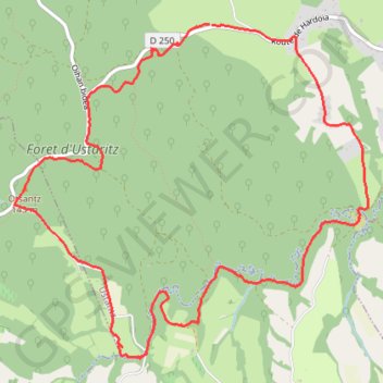 Itinéraire Le circuit de La Croix des Anglais à Ustaritz, distance, dénivelé, altitude, carte, profil, trace GPS