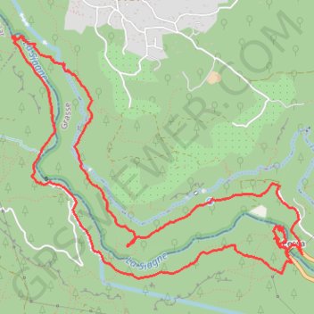 Itinéraire Saint Cézaire, distance, dénivelé, altitude, carte, profil, trace GPS