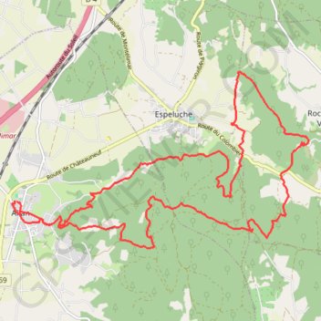 Itinéraire Autour d'Allan, distance, dénivelé, altitude, carte, profil, trace GPS