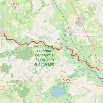 Itinéraire Just Douve it, distance, dénivelé, altitude, carte, profil, trace GPS