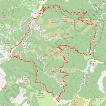 Itinéraire Lantosque - Suorcas - Peira Cava - Beasse - Col de la Porte - Suquet, distance, dénivelé, altitude, carte, profil, trace GPS