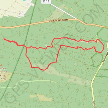Itinéraire Rocher de sablons - franchard, distance, dénivelé, altitude, carte, profil, trace GPS