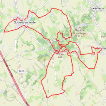 Itinéraire 59-240, distance, dénivelé, altitude, carte, profil, trace GPS