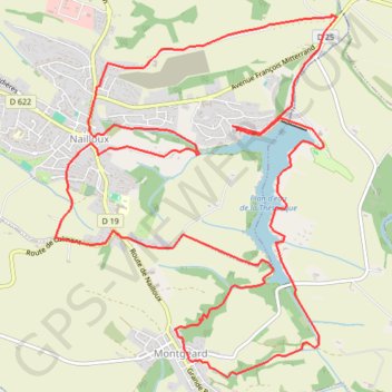 Itinéraire Lac de la Thésauque - Nailloux, distance, dénivelé, altitude, carte, profil, trace GPS