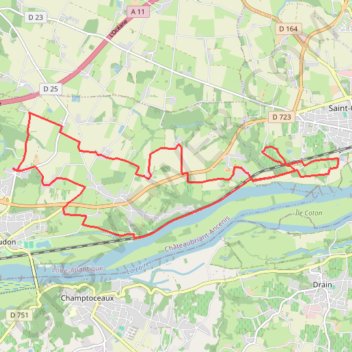 Itinéraire Oudon Saint Gereon, distance, dénivelé, altitude, carte, profil, trace GPS