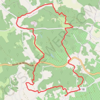 Itinéraire De Saurs à la Forêt de Sivens, distance, dénivelé, altitude, carte, profil, trace GPS