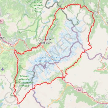 Itinéraire UTMB 2022 ok, distance, dénivelé, altitude, carte, profil, trace GPS