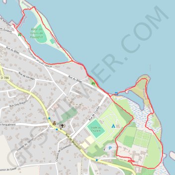 Itinéraire Paimpol Abbaye de Beauport, distance, dénivelé, altitude, carte, profil, trace GPS