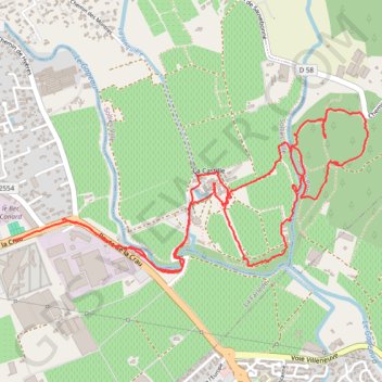 Itinéraire Petite balade sur la Castille, distance, dénivelé, altitude, carte, profil, trace GPS