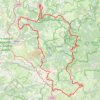Itinéraire Tour des Grands Causses, distance, dénivelé, altitude, carte, profil, trace GPS