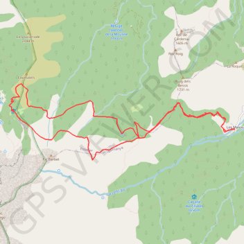 Itinéraire 2014-08-18 16:15:49, distance, dénivelé, altitude, carte, profil, trace GPS
