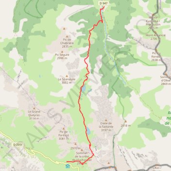 Itinéraire J5 Col Vieux, distance, dénivelé, altitude, carte, profil, trace GPS