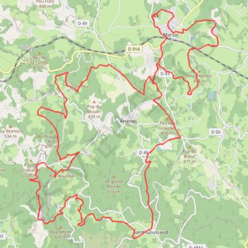 Itinéraire Le sentier des maçons, distance, dénivelé, altitude, carte, profil, trace GPS