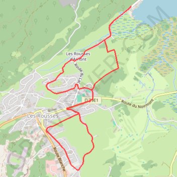 Itinéraire Le Tour du Rochat - Les Rousses, distance, dénivelé, altitude, carte, profil, trace GPS