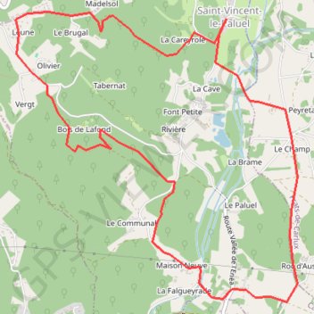 Itinéraire 24-517, distance, dénivelé, altitude, carte, profil, trace GPS