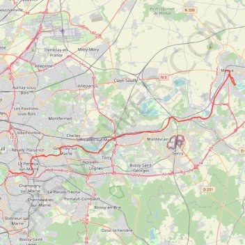 Itinéraire De Paris à Meaux par les bords de Marne, distance, dénivelé, altitude, carte, profil, trace GPS