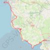 Itinéraire Les chemins de Saint-Michel - Granville - Avranches, distance, dénivelé, altitude, carte, profil, trace GPS