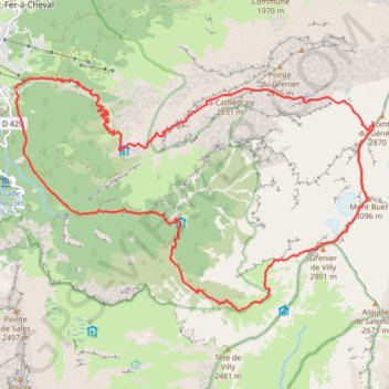 Itinéraire Tracé 005_Tracé 005, distance, dénivelé, altitude, carte, profil, trace GPS