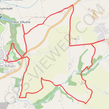 Itinéraire À la rencontre de la Flora - Saint-Alban, distance, dénivelé, altitude, carte, profil, trace GPS