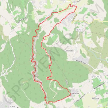 Itinéraire Les gorges de la VERONCLE, distance, dénivelé, altitude, carte, profil, trace GPS