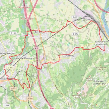 Itinéraire Janzé_Lissieux_Civrieux_26km_D_150m, distance, dénivelé, altitude, carte, profil, trace GPS