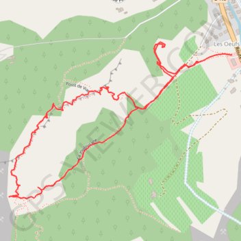 Itinéraire Les Grès de Sainte-Anne, distance, dénivelé, altitude, carte, profil, trace GPS