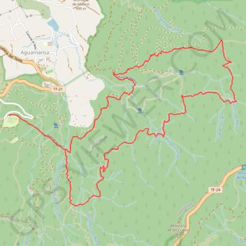 Itinéraire Chemin sur les Hauteurs de Los Organos - Ténérife - Canaries - Espagne, distance, dénivelé, altitude, carte, profil, trace GPS