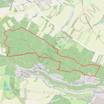 Itinéraire Petite boucle du Rocher de Saulx, distance, dénivelé, altitude, carte, profil, trace GPS