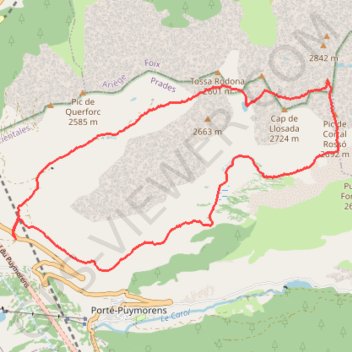 Itinéraire Pic de la Coume d'Or, distance, dénivelé, altitude, carte, profil, trace GPS