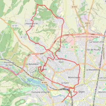 Itinéraire Chantaliste_Boucle3, distance, dénivelé, altitude, carte, profil, trace GPS