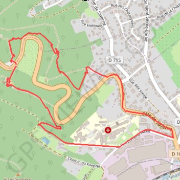 Itinéraire Circulaire du Saut du Prince Charles, distance, dénivelé, altitude, carte, profil, trace GPS