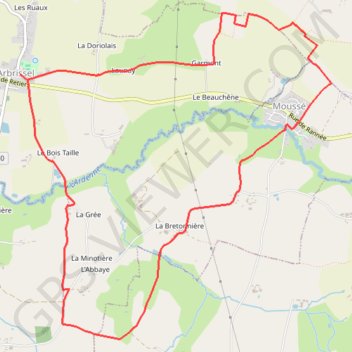 Itinéraire Circuit Robert d'Arbrissel - Arbrissel, distance, dénivelé, altitude, carte, profil, trace GPS