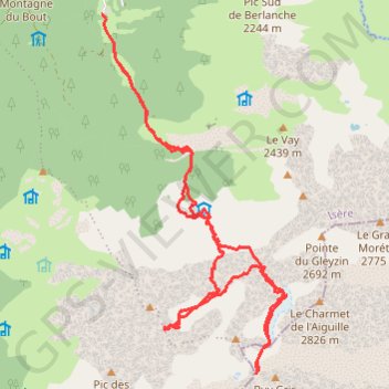 Itinéraire Vallée de l'Oule, distance, dénivelé, altitude, carte, profil, trace GPS