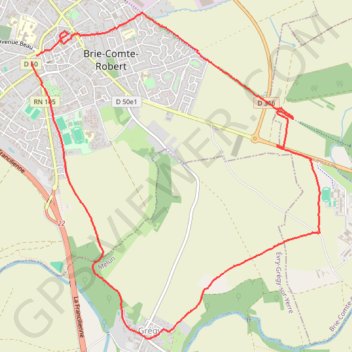 Itinéraire Randonnée au départ de Brie-Comte-Robert, distance, dénivelé, altitude, carte, profil, trace GPS