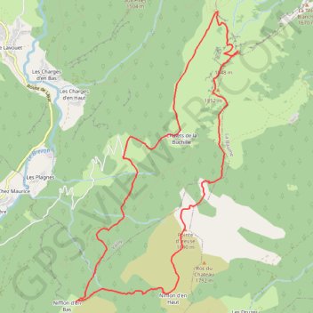 Itinéraire Mont Billiat, distance, dénivelé, altitude, carte, profil, trace GPS