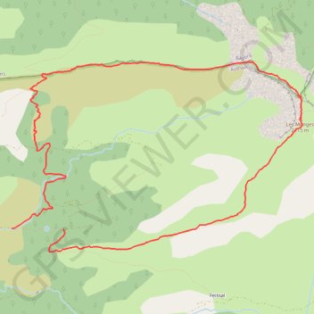 Itinéraire Les Monges AHP, distance, dénivelé, altitude, carte, profil, trace GPS