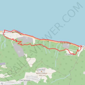Itinéraire 12_Chemin_Bacounis, distance, dénivelé, altitude, carte, profil, trace GPS
