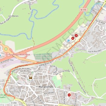 Itinéraire TM2026 ET4 Fictif Avranches-22684673, distance, dénivelé, altitude, carte, profil, trace GPS
